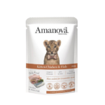 AMANOVA Pouch Kitten Chicken & Fish 85g