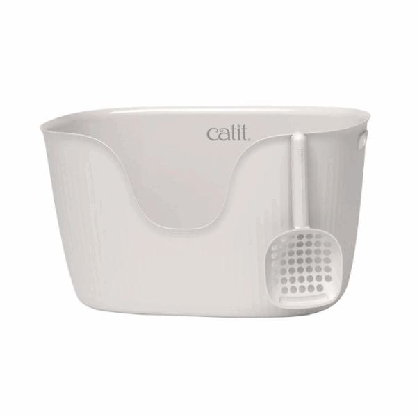 CATIT LOO White Litter Box With Scoop (59x39x34cm)
